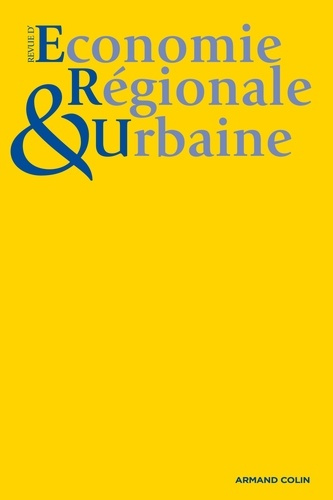 Revue d'économie régionale et urbaine N° 4/2013
