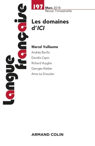 Langue française N° 197, mars 2018 : Les domaines d'ici
