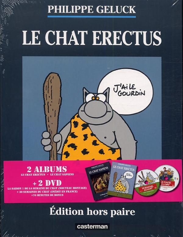 Le Chat Tome 17 : Le Chat erectus ; Le Chat sapiens. Edition de luxe. Avec 2 DVD