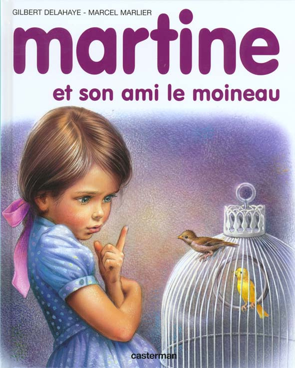 Martine et son ami le moineau...