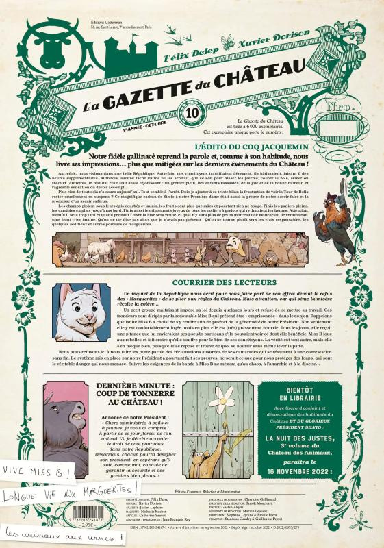 Le Château des animaux : La gazette du Château N° 10