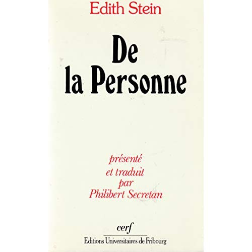 DE LA PERSONNE. Corps, âme, esprit