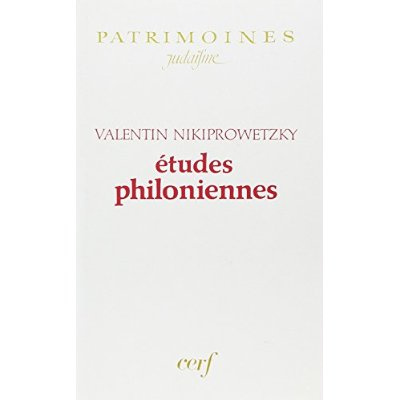 Etudes philoniennes