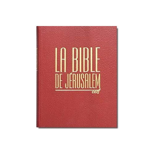 La Bible de Jérusalem. Major cuir bordeaux