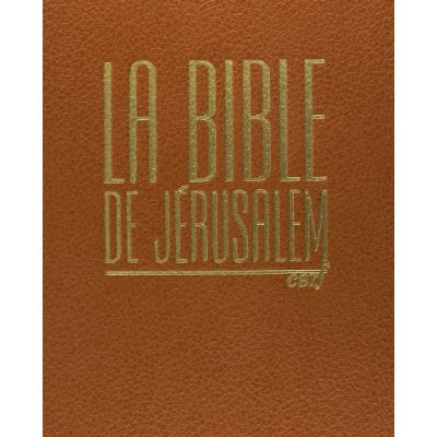 La Bible de Jérusalem. Major cuir havane
