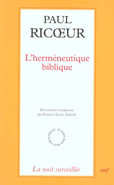 L'herméneutique biblique