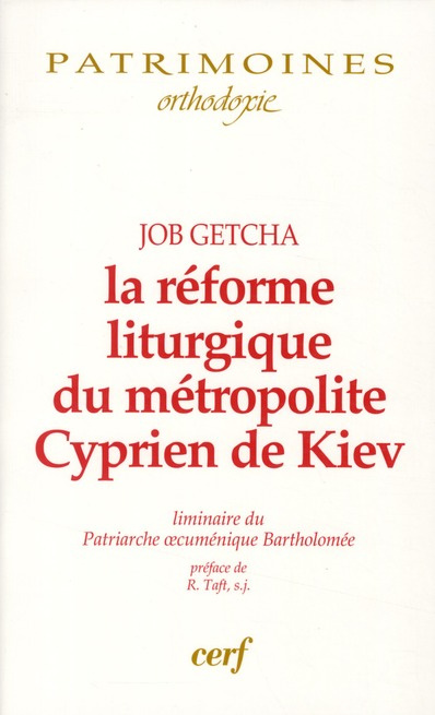 La réforme liturgique du métropolite Cyprien de Kiev. L'introduction du typikon sabaïte dans l'offic