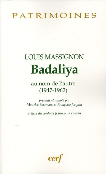Badaliya. Au nom de l'autre (1947-1962)