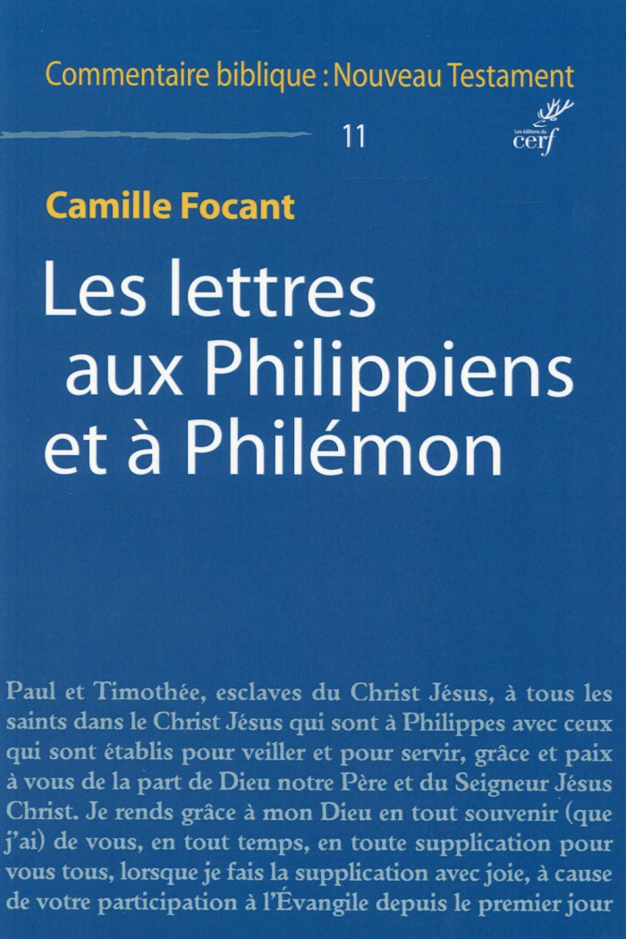 Les lettres aux Philippiens et à Philémon