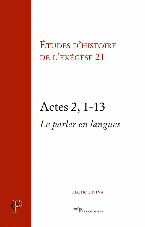 Actes 2, 1-13. Le parler en langues