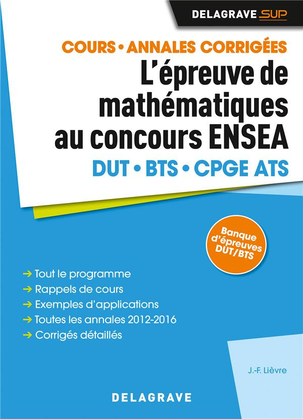 Epreuve de mathématiques au concours ENSEA. Edition 2017