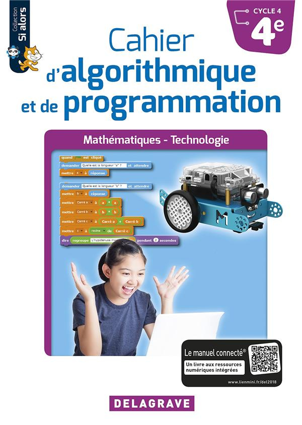 Cahier d'algorithmique et de programmation 4e