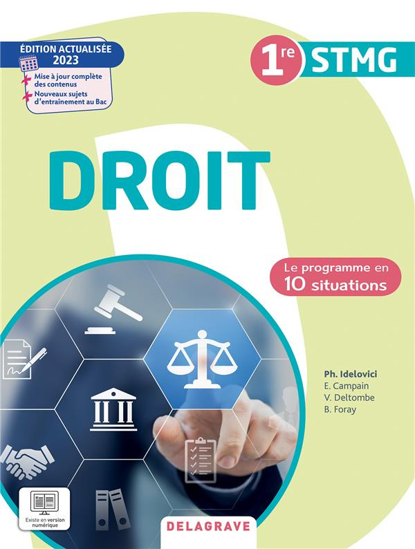 Droit 1re STMG Le programme en situations. Pochette élève, Edition 2023