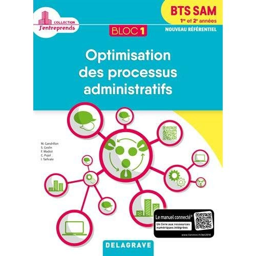 Bloc 1 - Optimisation des processus administratifs BTS SAM 1re & 2e année. Pochette élève, Edition