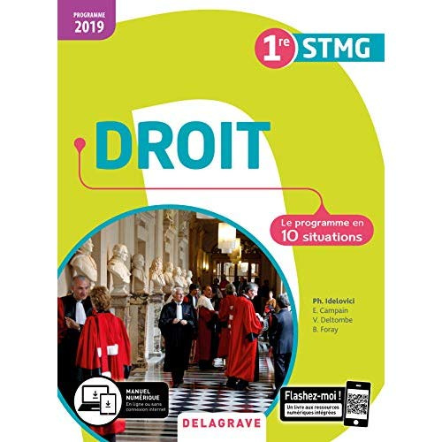 Droit 1re STMG. Le programme en 10 situations, Edition 2019