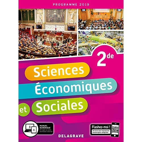 Sciences économiques et sociales 2nde. Pochette élève, Edition 2019