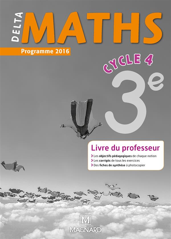 DeltaMaths 3e. Livre du professeur, Edition 2016