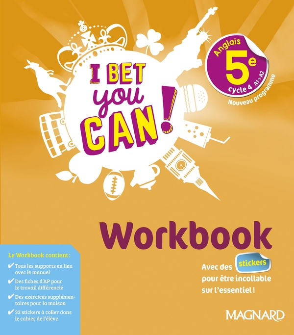 Anglais 5e I bet you can! Workbook, Edition 2018