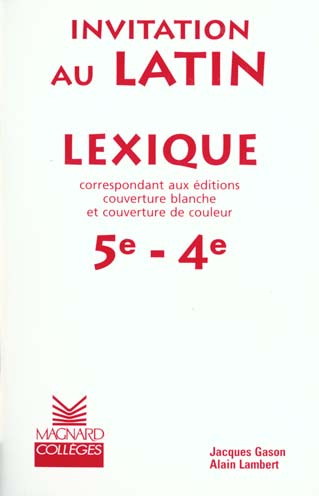 Lexique 5ème-4ème