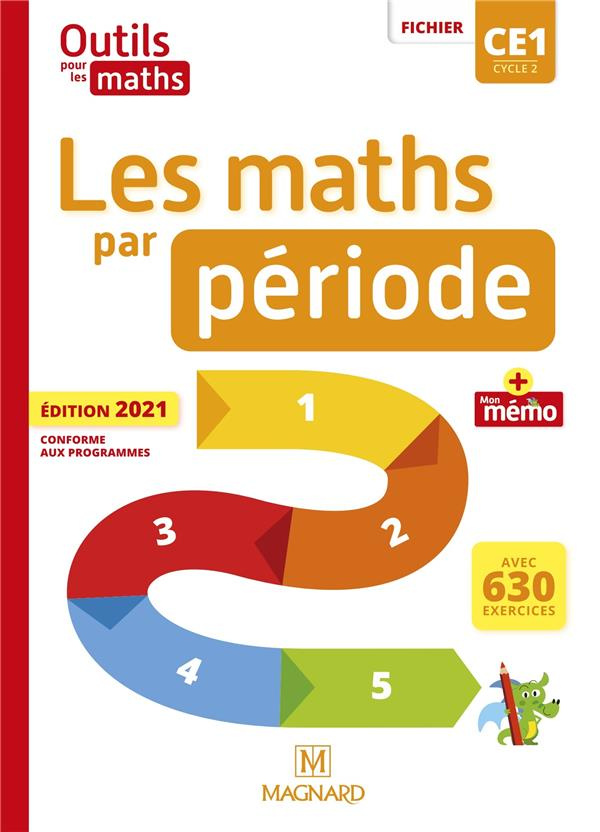 Les maths par période CE1. Fichier   Mon mémo, Edition 2021