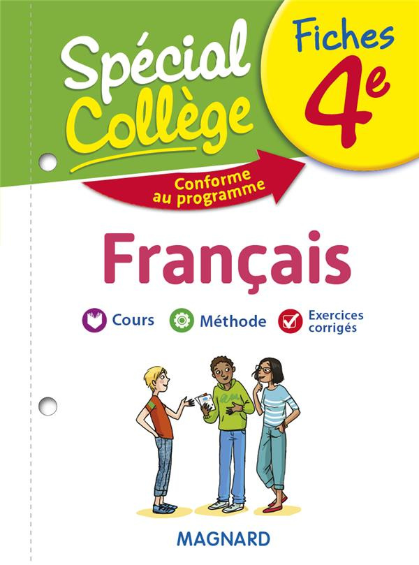 Fiches Français 4e Spécial Collège. Edition 2019