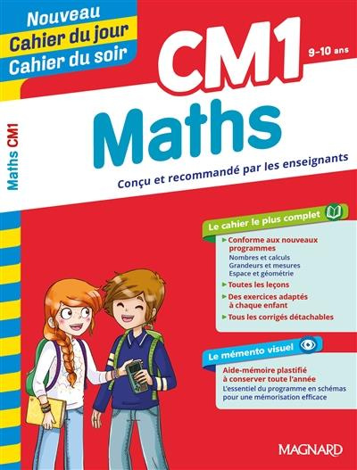 Cahier du jour/Cahier du soir Maths CM1   mémento. Edition 2019