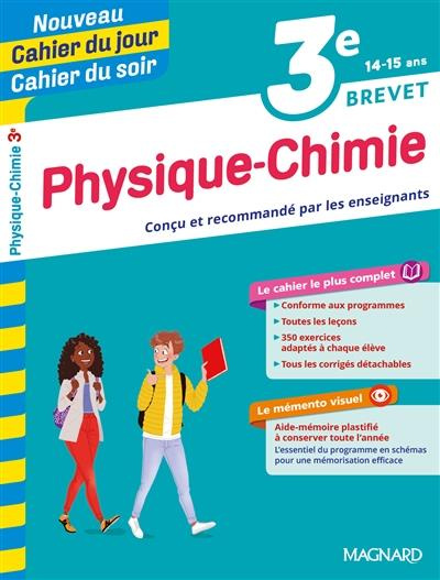 Cahier du jour/Cahier du soir Physique-Chimie 3e   mémento. Edition 2019