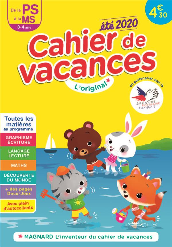 Cahier de vacances été de la PS à la MS. Edition 2020