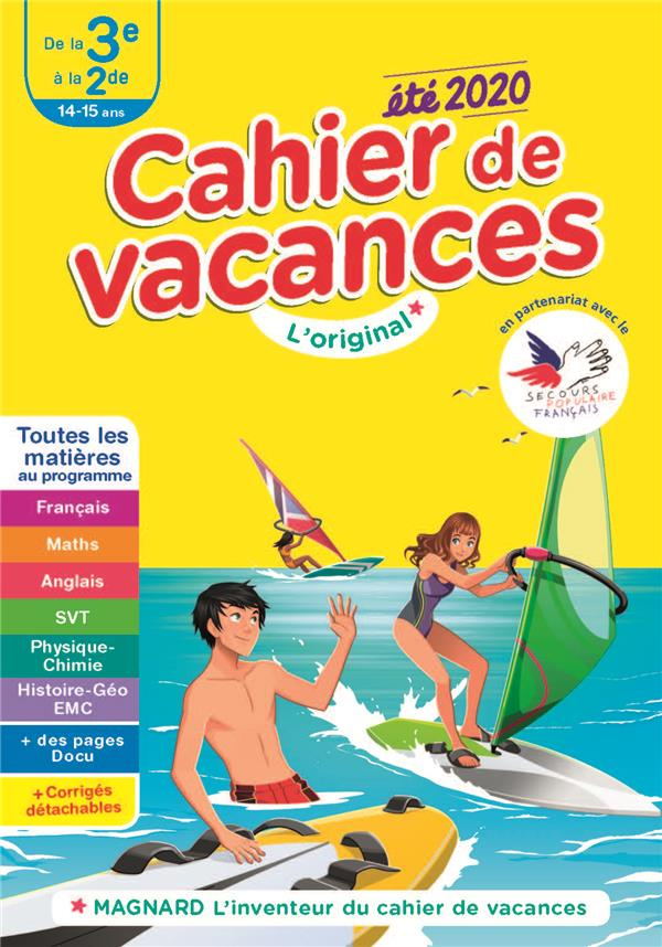 Cahier de vacances été de la 3e à la 2de. Edition 2020