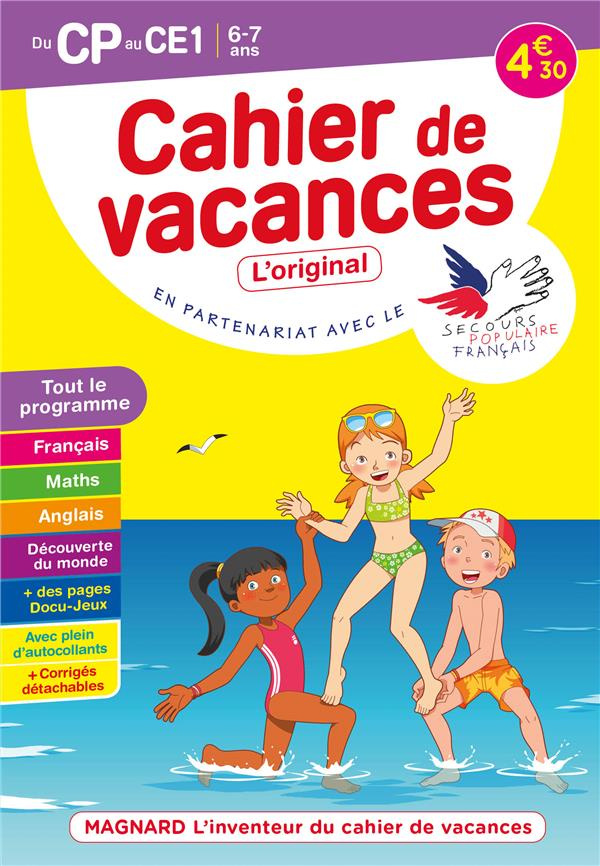 Cahier de vacances du CP au CE1. Edition 2021