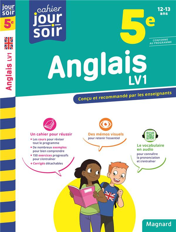Cahier du jour/Cahier du soir Anglais LV1 5e   mémento. Edition 2023