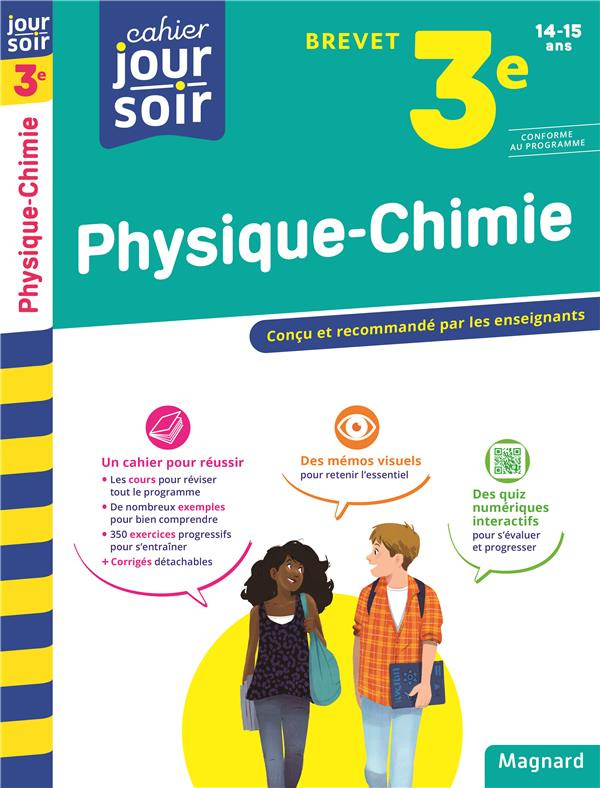 Cahier du jour/cahier du soir Physique-Chimie Brevet 3e