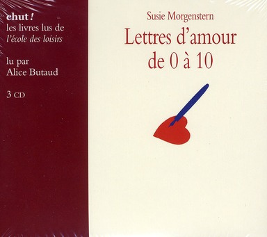 Lettres d'amour de 0 à 10. 3 CD audio