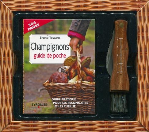 Coffret champignons. Guide de poche et couteau à champignons