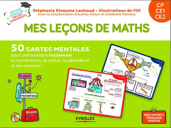 Mes leçons de math CP CE1 CE2. Avec 40 cartes leçons, 10 cartes jeux, 1 livret explicatif