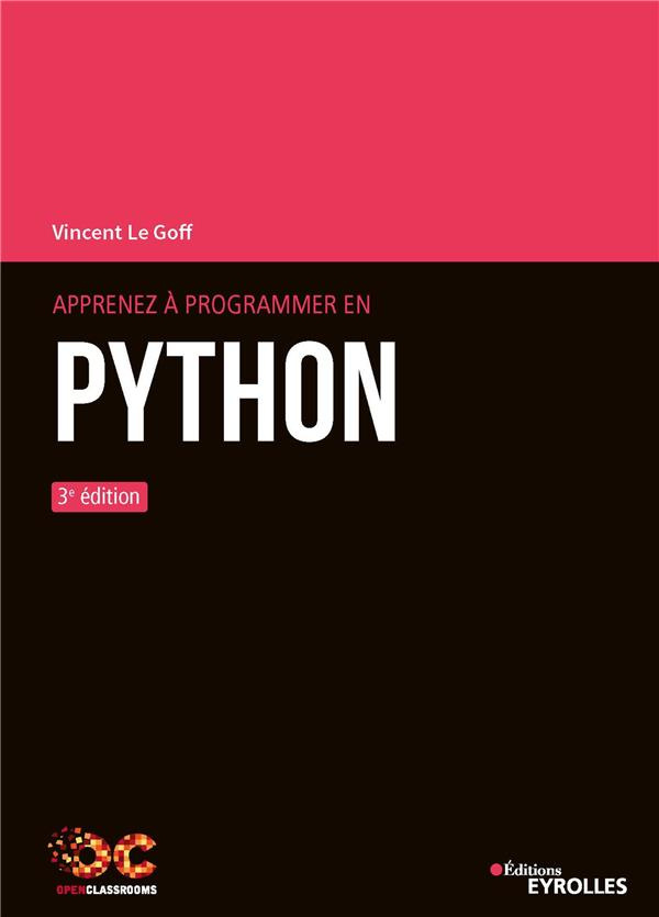 Apprenez à programmer en Python. 3e édition