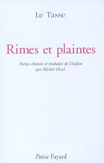 Rimes et plaintes