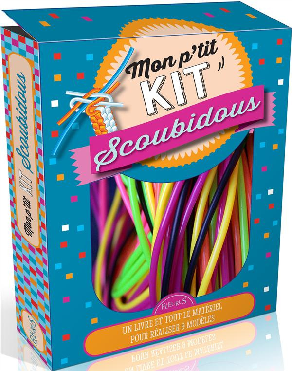 Mon p'tit kit scoubidous. Avec 28 fils multicolores, 3 paires d'yeux mobiles autocollants, 1 anneau