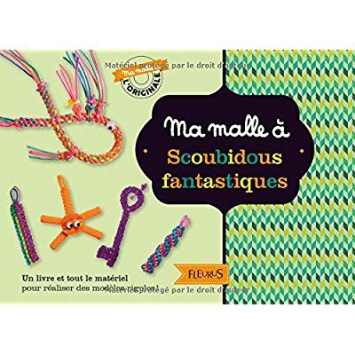 Ma malle à Scoubidous fantastiques. Avec 1 livre, 3 paires d'yeux mobiles autocollants, 45 fils à sc