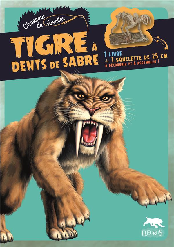 Tigre à dents de sabre. 1 livre   un squelette de 25 cm à assembler