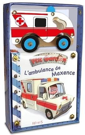 L'ambulance de Maxence. Avec un ambulance en bois