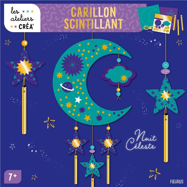 Carillon scintillant. Nuit céleste, avec des planches prédécoupées, des stickers, du fil doré, des t