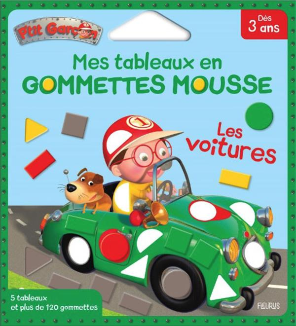 MES TABLEAUX EN GOMMETTES MOUSSE - LES VOITURES
