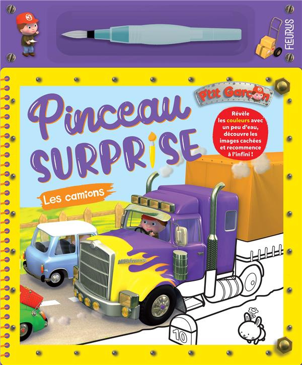 Les camions. Avec 1 pinceau surprise