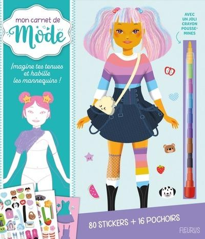 Fashion 100% Japon. Imagine tes tenues et habille les mannequins ! Avec 80 stickers   16 pochoirs et