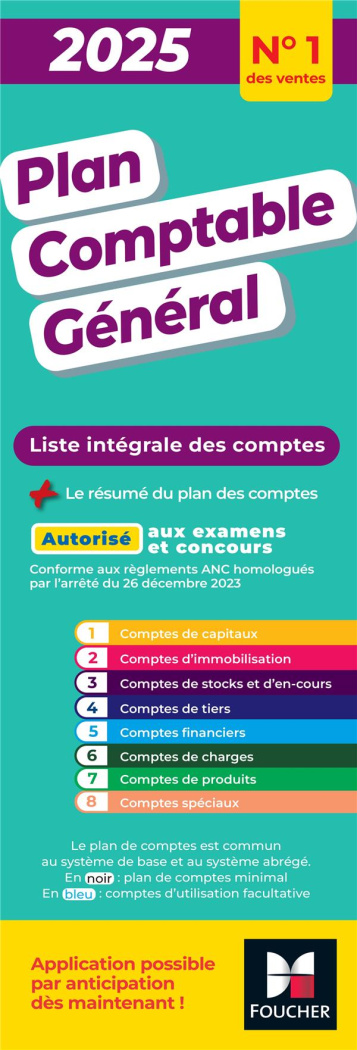 Plan comptable général. Edition 2025