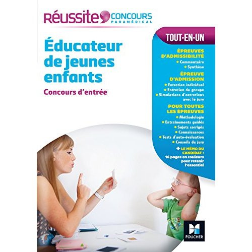 Educateur de jeunes enfants. Concours d'entrée