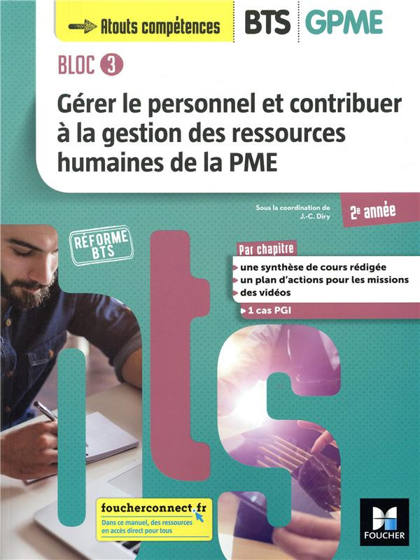 Gérer le personnel et contribuer à la GRH de la PME BTS GPME 2e année Bloc 3. Manuel de l'élève, Edi