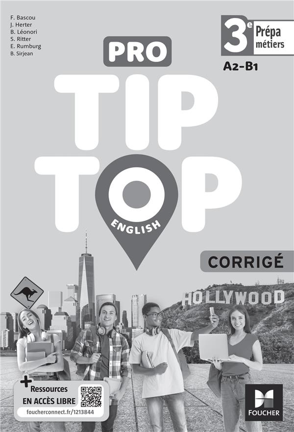 Anglais 3e Prépa-Métiers. Corrigé, Edition 2023