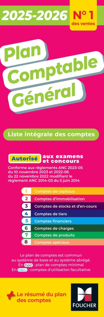 Plan comptable général. Edition 2025-2026